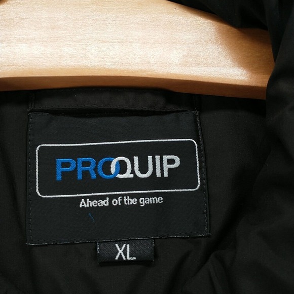 Proquip Men's Jacket Blue Black XL Silk Touch 1/4 Zip Mock Neck Long Sleeve Pull - Picture 11 of 15